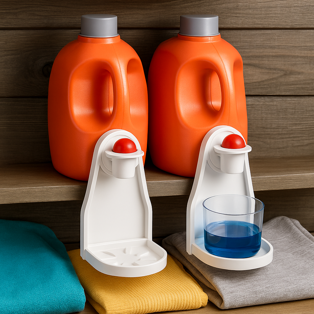 Laundry Detergent Cup Holder Drip Catcher for Mess-Free Storage