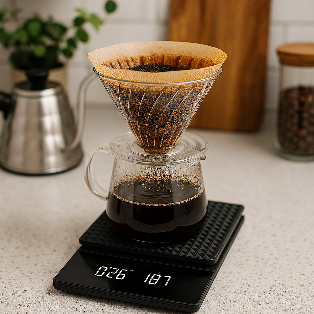 Digital Coffee Scale With Timer Display For Kitchen