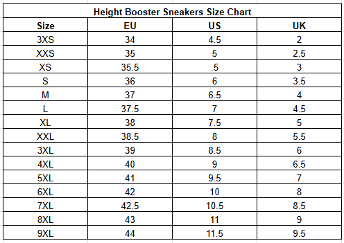 Height Booster Sneakers for Men