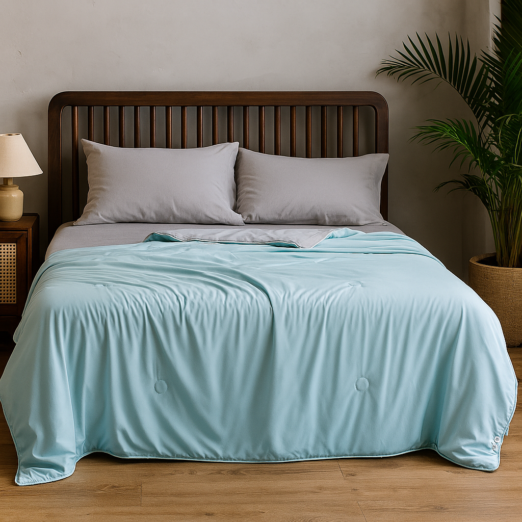 Cooling Blanket – Dual-Sided Temperature-Regulating Cover For Summer Bed