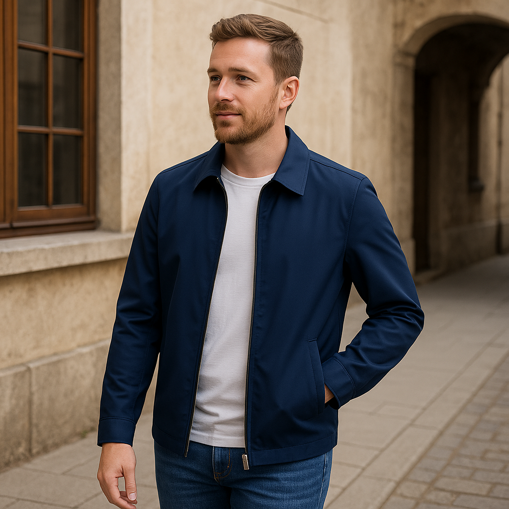Casual Full Zip Jacket For Men