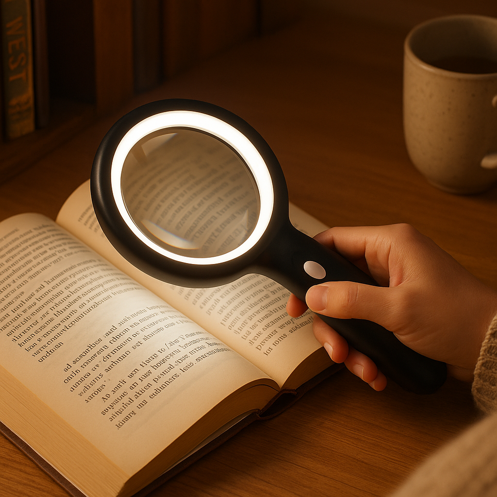 Magnifying Glass With Light – For Reading and Hobbies