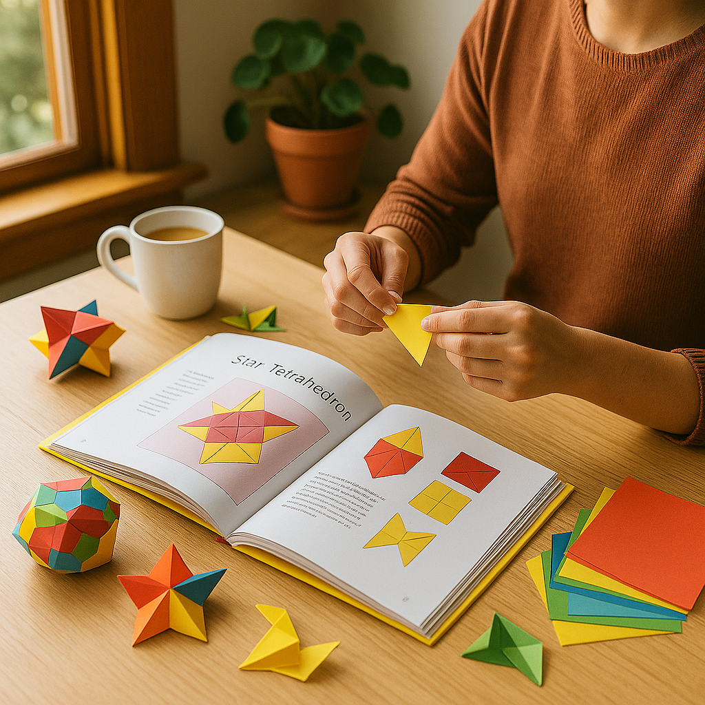 Modular Origami Book for Geometric Paper Designs